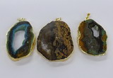 CGP3012 35*45mm - 40*50mm freeform opal gemstone pendants