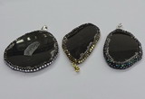 CGP3038 35*65mm - 45*60mm freeform agate gemstone pendants