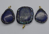 CGP3147 35*45mm - 45*60mm freeform lapis lazuli pendants