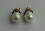 CGP320 15*25mm - 15*30mm teardrop pearl shell pendants wholesale