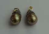 CGP326 15*25mm - 15*30mm teardrop pearl shell pendants wholesale