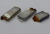 CGP3433 30*45mm - 28*60mm freeform druzy citrine pendants