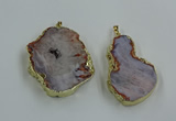 CGP3440 30*45mm - 45*55mm freeform south red agate pendants