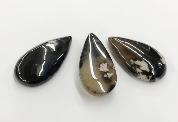 CGP3522 30*55mm - 35*60mm flat teardrop sakura agate slab pendants