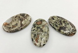 CGP3535 32*55mm - 35*58mm oval ocean agate slab pendants