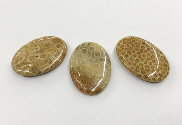 CGP3542 35*50mm oval chrysanthemum agate slab pendants