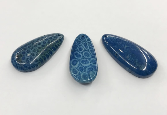 CGP3547 23*50mm - 27*55mm flat teardrop chrysanthemum agate slab pendants