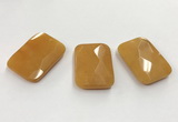 CGP3606 32*45mm faceted rectangle candy jade pendants wholesale