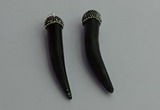 CGP393 10*65mm - 12*75mm horn shofar pendants wholesale