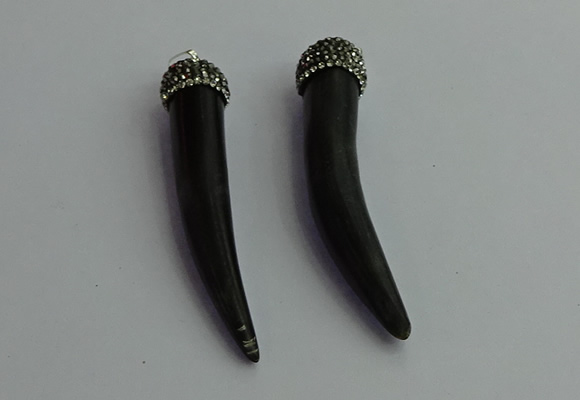 CGP393 10*65mm - 12*75mm horn shofar pendants wholesale