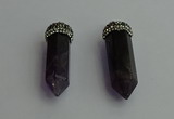 CGP412 12*45mm - 15*50mm sticks amethyst pendants wholesale