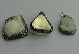 CGP564 22*30mm - 35*40mm freeform druzy agate pendants wholesale