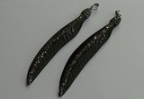 CGP657 18*95mm feather bone pendants wholesale