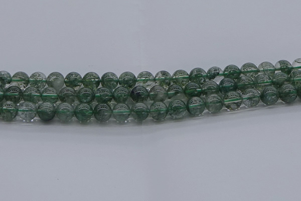 CGQ502 15.5 inches 8mm round imitation green phantom quartz beads