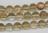 CGQ51 15.5 inches 6mm round gold sand quartz beads wholesale