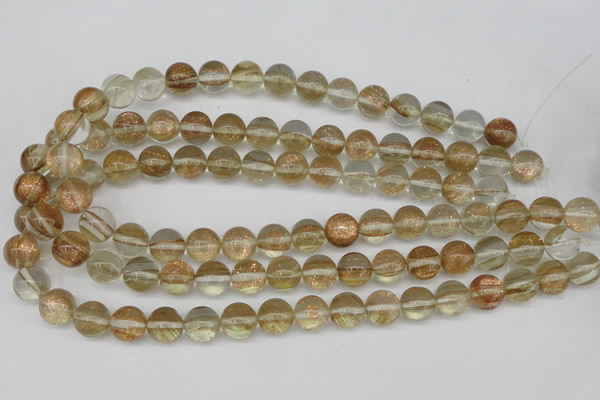 CGQ51 15.5 inches 6mm round gold sand quartz beads wholesale