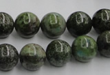 CGR04 16 inches 12mm round green rain forest stone beads wholesale