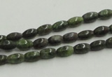 CGR06 16 inches 4*6mm rice green rain forest stone beads wholesale