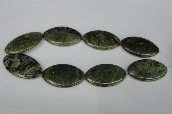 CGR30 15.5 inches 30*50mm marquise green rain forest stone beads