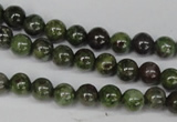 CGR42 15.5 inches 4mm round green rain forest stone beads wholesale