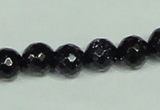 CGS107 15.5 inches 10mm faceted round blue goldstone beads wholesale