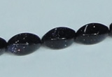 CGS119 15.5 inches 8*16mm twisted rice blue goldstone beads wholesale