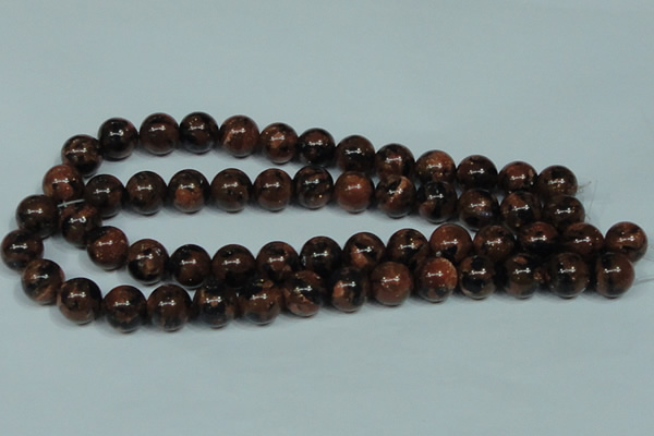 CGS205 15.5 inches 14mm round blue & brown goldstone beads wholesale