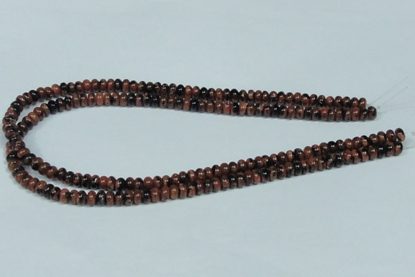 CGS206 15.5 inches 4*6mm rondelle blue & brown goldstone beads wholesale