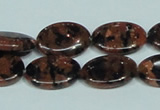 CGS211 15.5 inches 13*18mm oval blue & brown goldstone beads wholesale