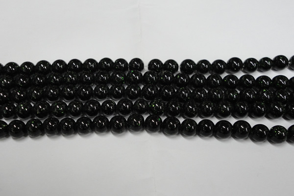 CGS401 15.5 inches 6mm round green goldstone beads wholesale