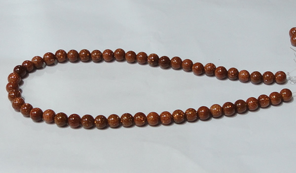 CGS51 15.5 inches 8mm round goldstone beads wholesale