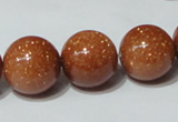 CGS54 15.5 inches 16mm round goldstone beads wholesale