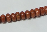 CGS63 15.5 inches 4*8mm rondelle goldstone beads wholesale