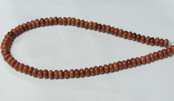 CGS63 15.5 inches 4*8mm rondelle goldstone beads wholesale