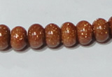 CGS64 15.5 inches 6*10mm rondelle goldstone beads wholesale