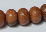 CGS66 15.5 inches 13*18mm rondelle goldstone beads wholesale