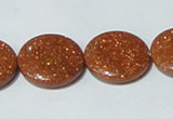 CGS76 15.5 inches 20mm coin goldstone beads wholesale