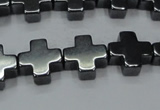 CHE1006 15.5 inches 10*10mm cross hematite beads wholesale