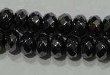 CHE103 15.5 inches 4*6mm faceted rondelle hematite beads wholesale