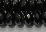 CHE105 15.5 inches 6*10mm faceted rondelle hematite beads wholesale