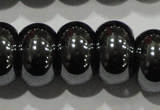 CHE112 15.5 inches 8*13mm rondelle large hole hematite beads