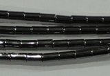 CHE120 15.5 inches 2*4mm tube hematite beads wholesale