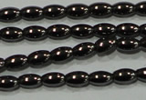 CHE136 15.5 inches 3*5mm rice hematite beads wholesale