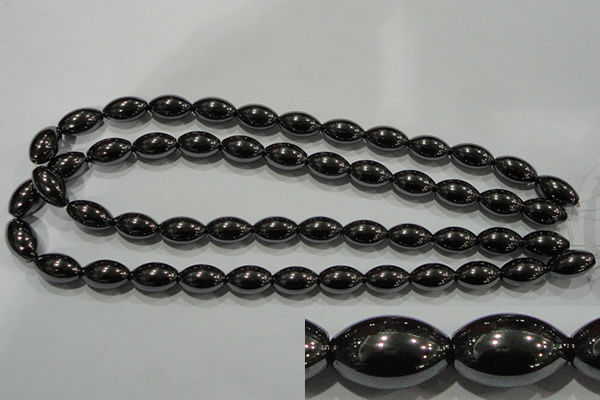 CHE140 15.5 inches 10*15mm rice hematite beads wholesale