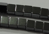 CHE182 15.5 inches 6*6mm cube hematite beads wholesale