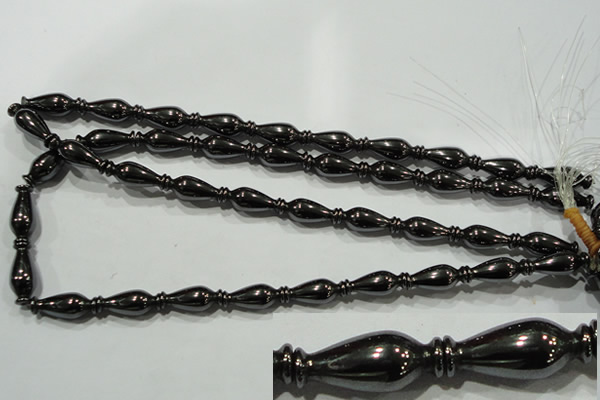 CHE195 15.5 inches 8*20mm vase-shaped hematite beads wholesale