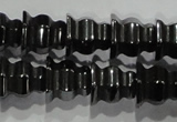 CHE241 15.5 inches 8*8mm tower hematite beads wholesale