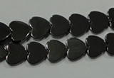 CHE269 15.5 inches 10*10mm heart hematite beads wholesale