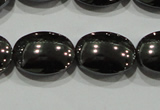 CHE277 15.5 inches 10*14mm oval hematite beads wholesale