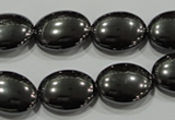 CHE279 15.5 inches 13*18mm oval hematite beads wholesale